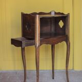 Bedside table, nightstand wood, accent furniture, antique furniture
