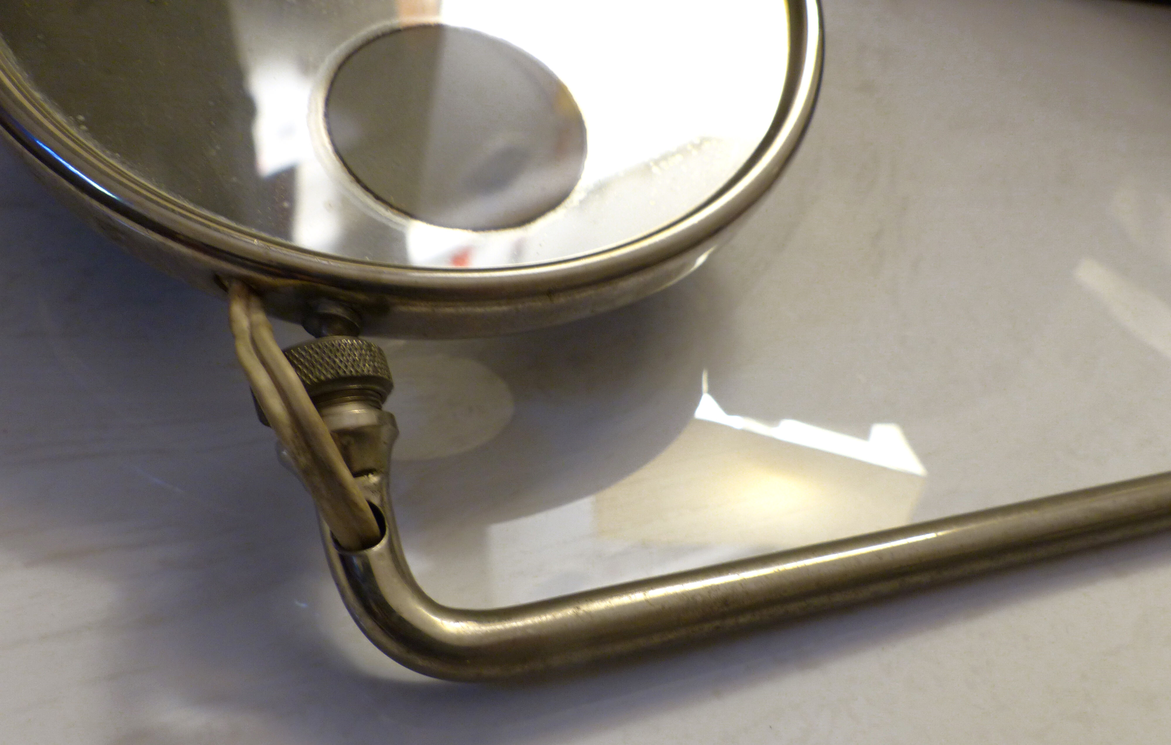 40/50 year Brot mirror swivelling on 40cm long articulated arm