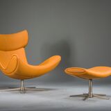 Set of Imola lounge chair and ottoman attributed to Henrik Pedersen for BoConcept, 2000s