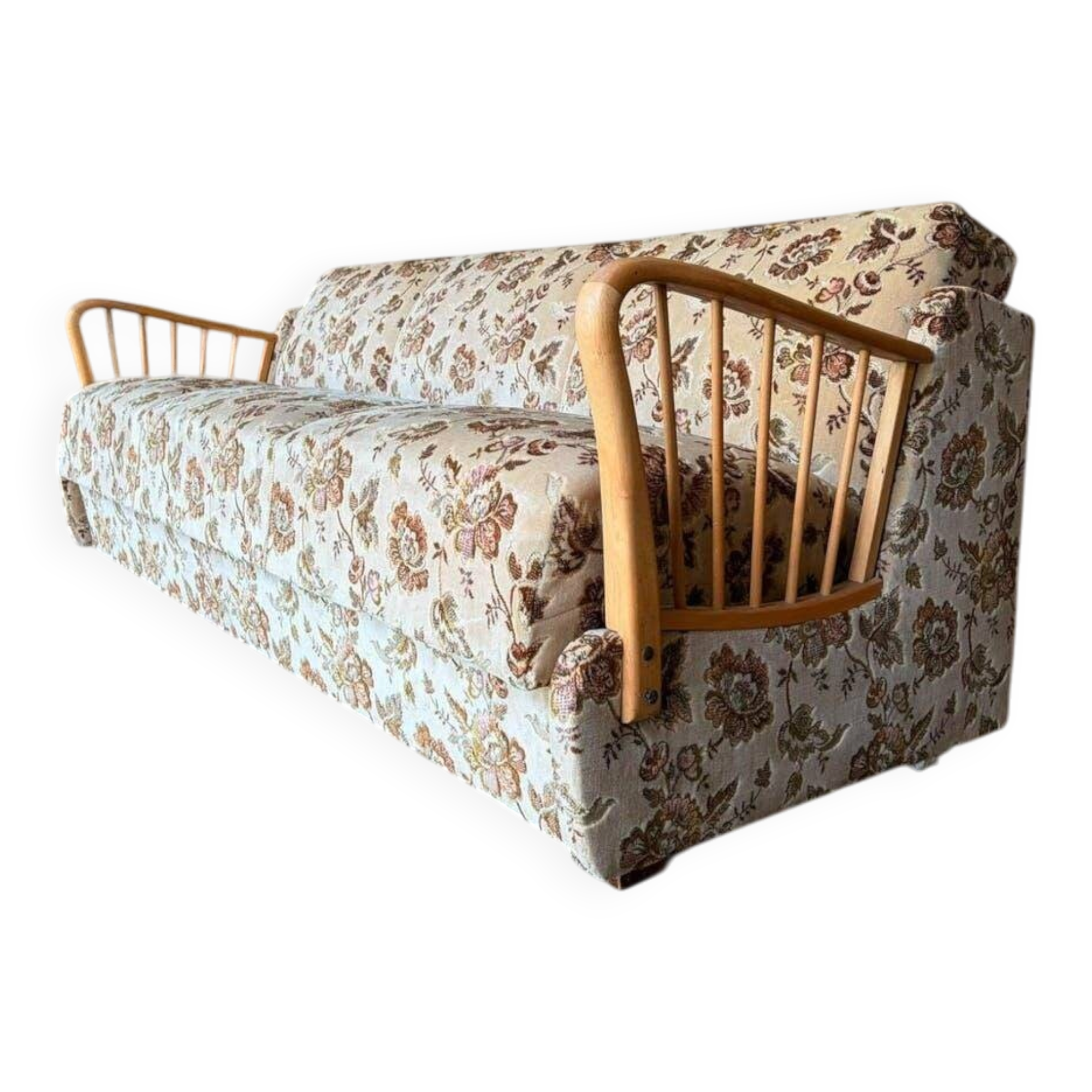 Canapé vintage fleuri / daybed / canapé