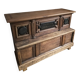 Pharmacy counter in antique oak / kitchen island, circa 1870–1900