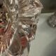 Paire de flambeaux en verre taillé – Époque Napoléon III