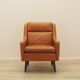 Fauteuil orange, design danois, années 1970, fabriqué au Danemark