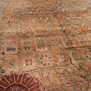 Peach Vintage Moroccan Rug 210 x 270 cm, Berber Wool Rug, Handmade Boho Rug