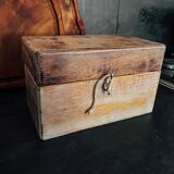 Old wooden kitchen storage box