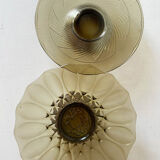 Art Deco fruit cut smoked glass