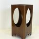 Vinyl storage side table — Italy, 1960s