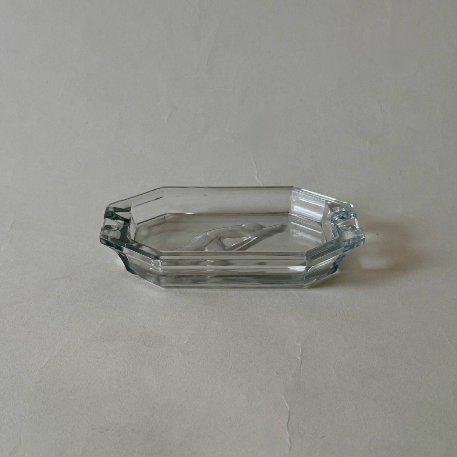 Cendrier en verre années 70