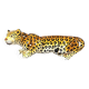 Ceramic Hand Painted Leopard, 1960's Italy