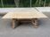 Extensible dining table Louis XIII stripped in oak from the 1950s.