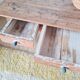 Table basse de ferme ancienne - 2 tiroirs