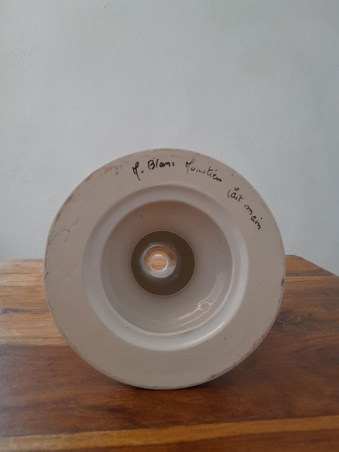 Moustiers earthenware lamp base