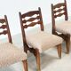 Set of four dining chairs by Guillerme & Chambron