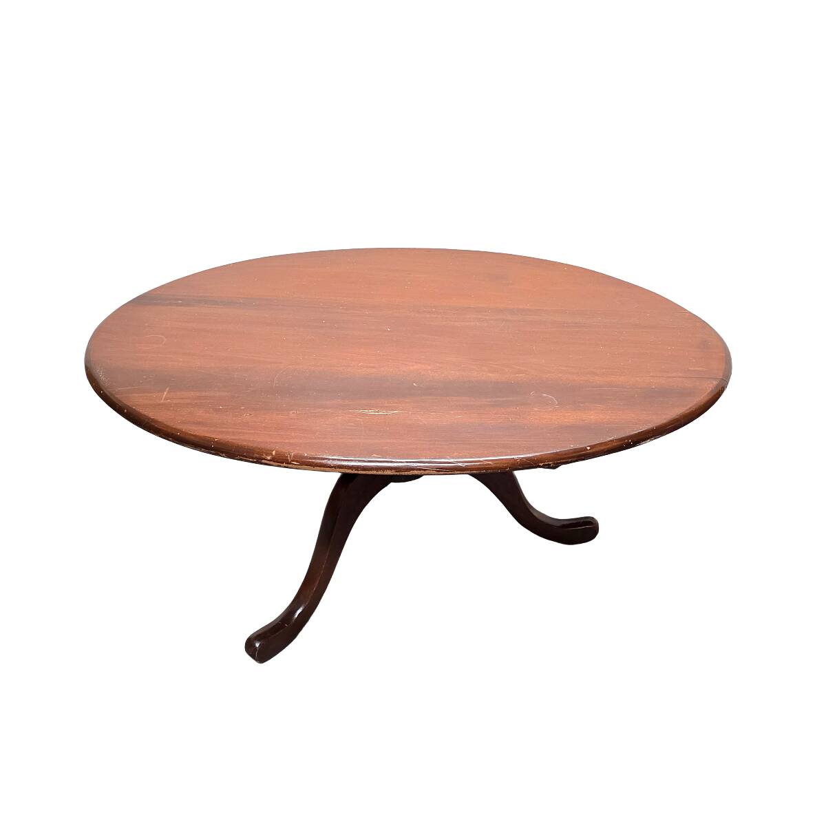 Antique English Oval Mahogany Coffee Table, late 1800s