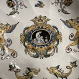 Melonniere in fine polychrome earthenware from Gien with Italian Renaissance decor