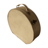 Vintage round suitcase