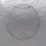 Vase ball engraved floral pattern