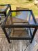 Paire de table basse en rotin