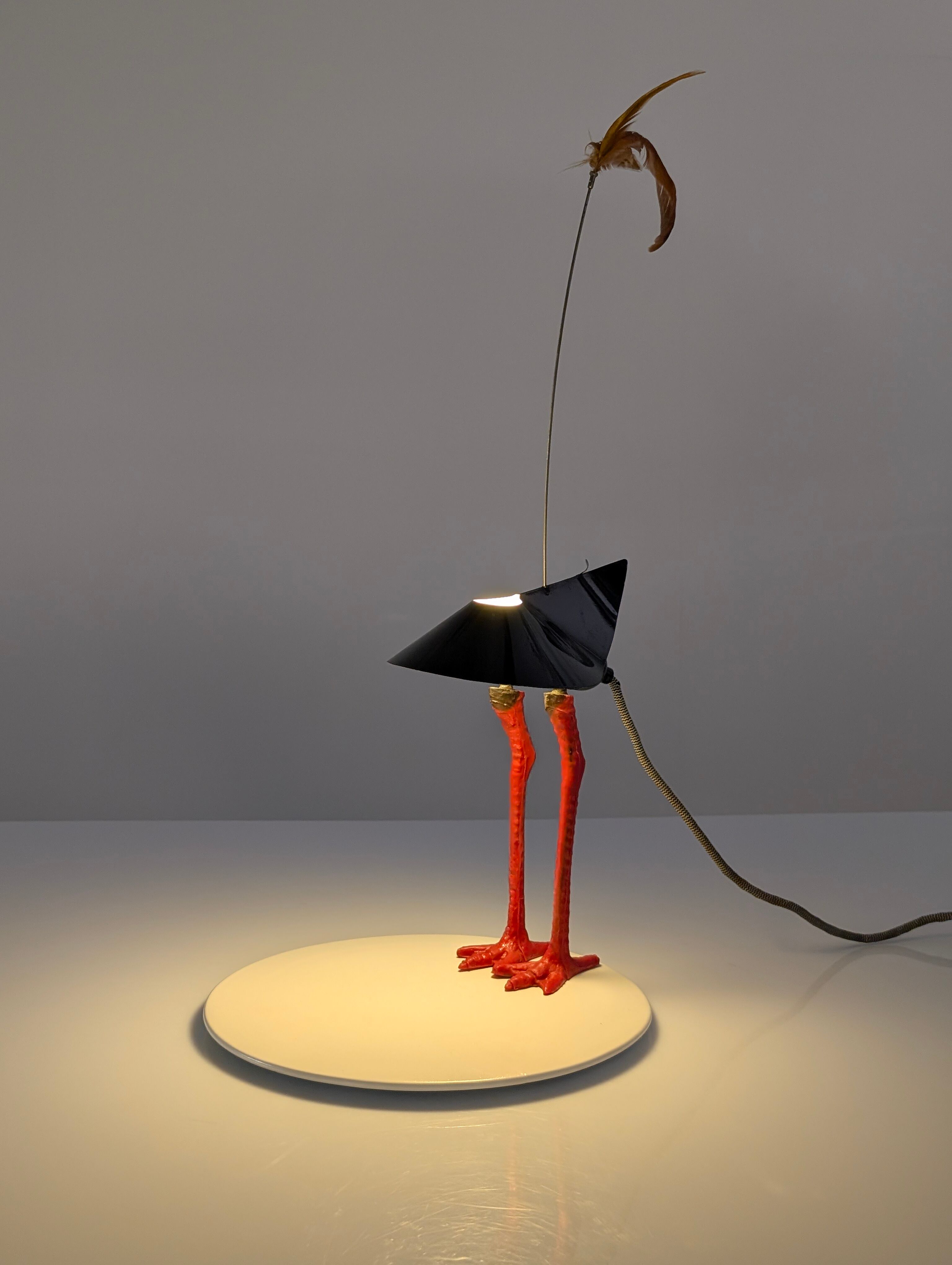 Bibibibi table lamp by Ingo Maurer signed, 1980s
