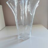Crumpled Finnish Glass Vase
