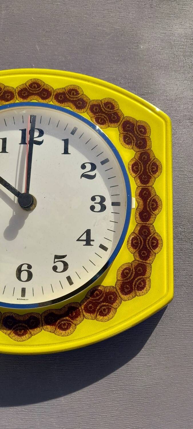 Jughans ceramic clock 70s