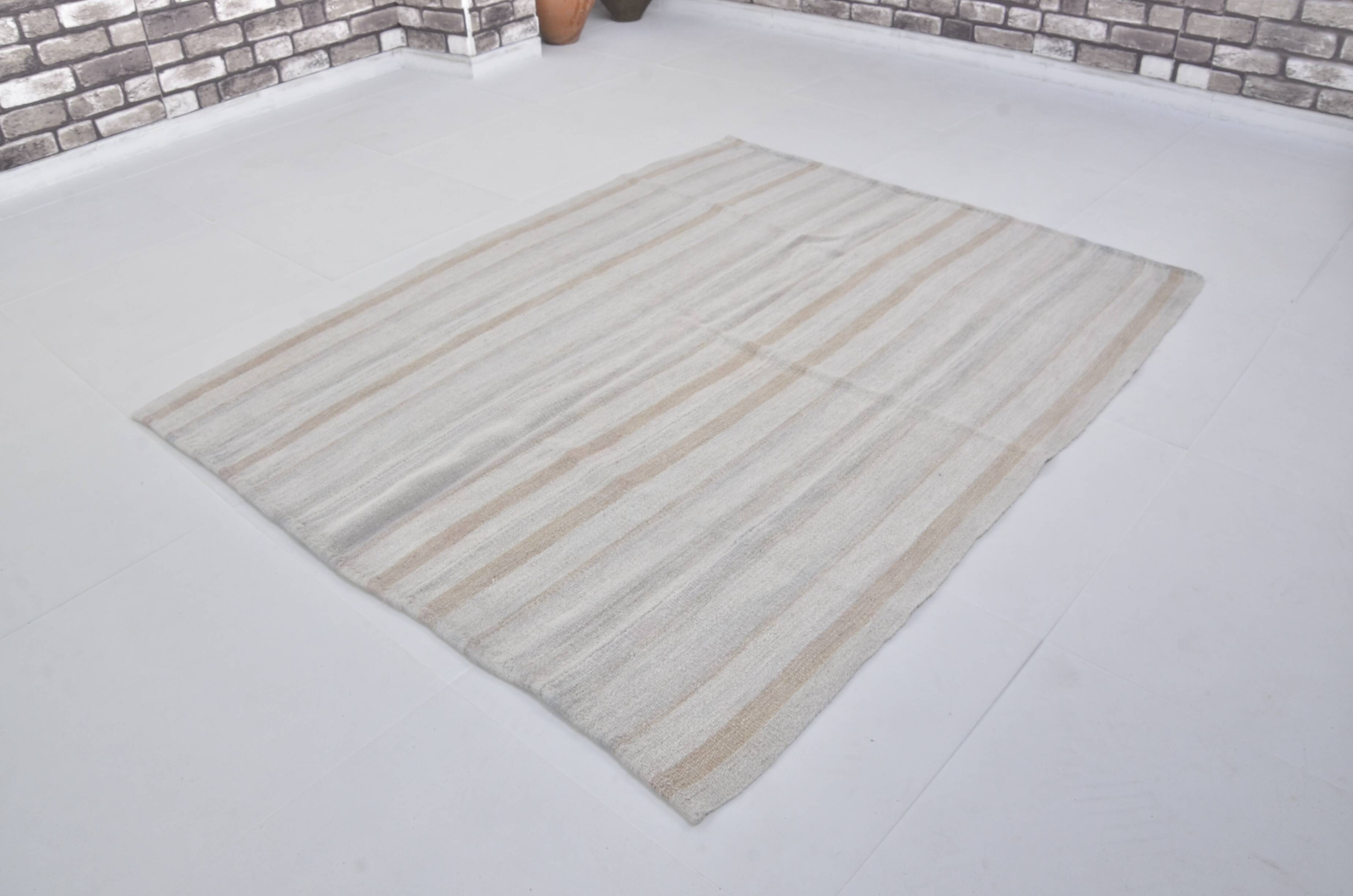 Turkish Handwoven Hemp Kilim Rug, sku 3663