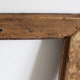 Cadre ancien à moulures noires et dorées