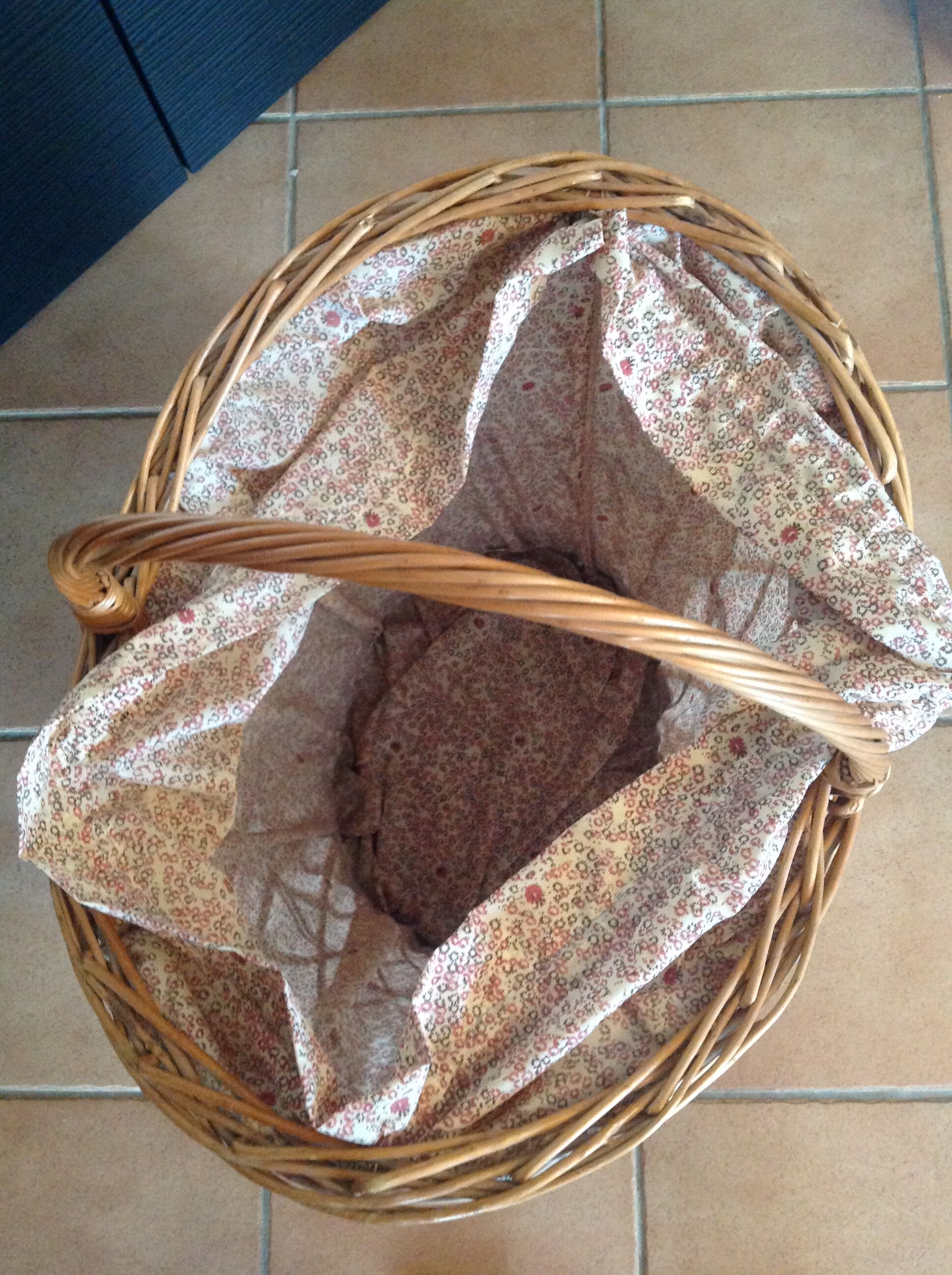 Vintage wicker basket