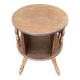 Gueridon side table turned wood