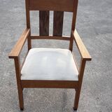 Set of four Art Deco chairs oak Amsterdam School Design 30's