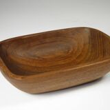 Set of three teak cups 15 x 10 cm