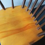 Mid century gliding lounge chair with footrest, 1960s