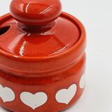 Waechtersbach vintage mustard pot with heart design