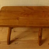 Brutalist bass table solid wood