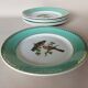 6 assiettes plates Fenal Badonviller "Oiseaux" vintage années 1950