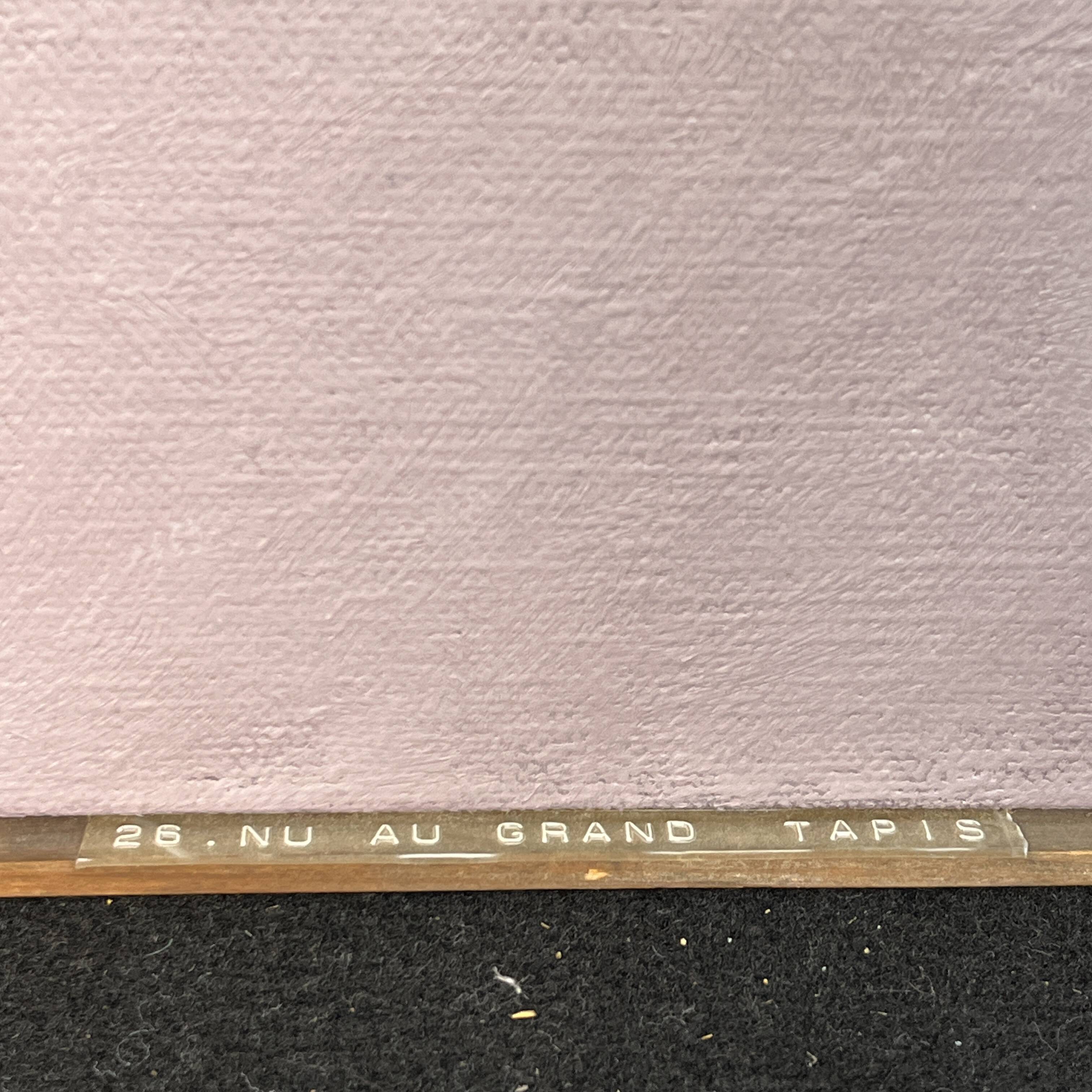 Oil painting on canvas, LUC PEROT 'Female nude in the studio with a mirror', 1978