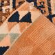 Navy Blue Super Soft Modern Vintage Runner Rug, 83x371Cm