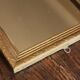 Rectangular golden wooden frame mirror