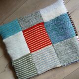Wool patchwork blanket