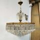 Vintage chandelier 8 lights and brass