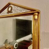 Giltwood carved neoclassical mirror, italy, 1950s.