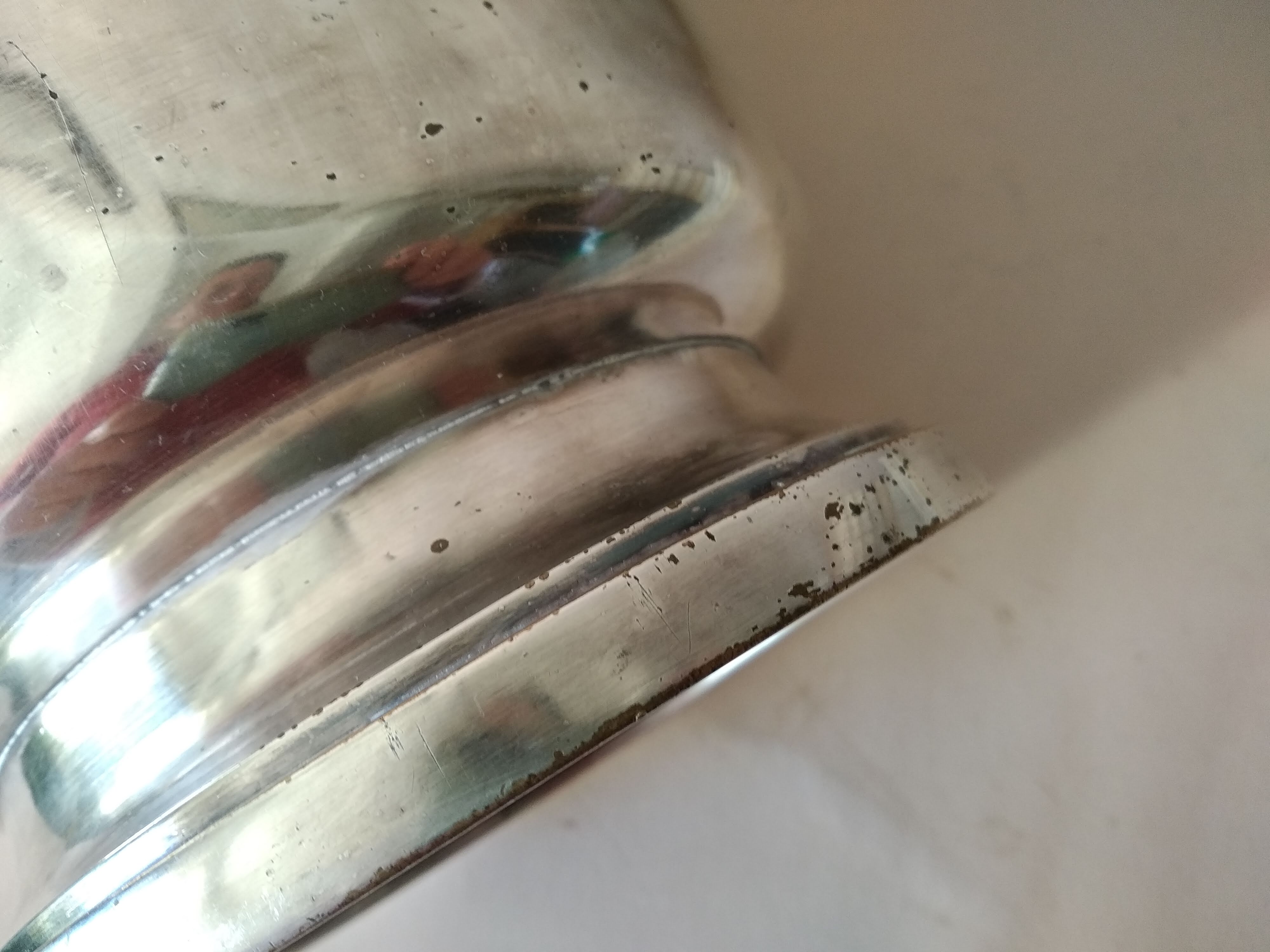 Champagne bucket in silver metal Early XX