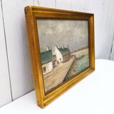 Oil on canvas Marine Perros-Guirec Georget