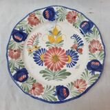 HB Henriot Quimper earthenware plate