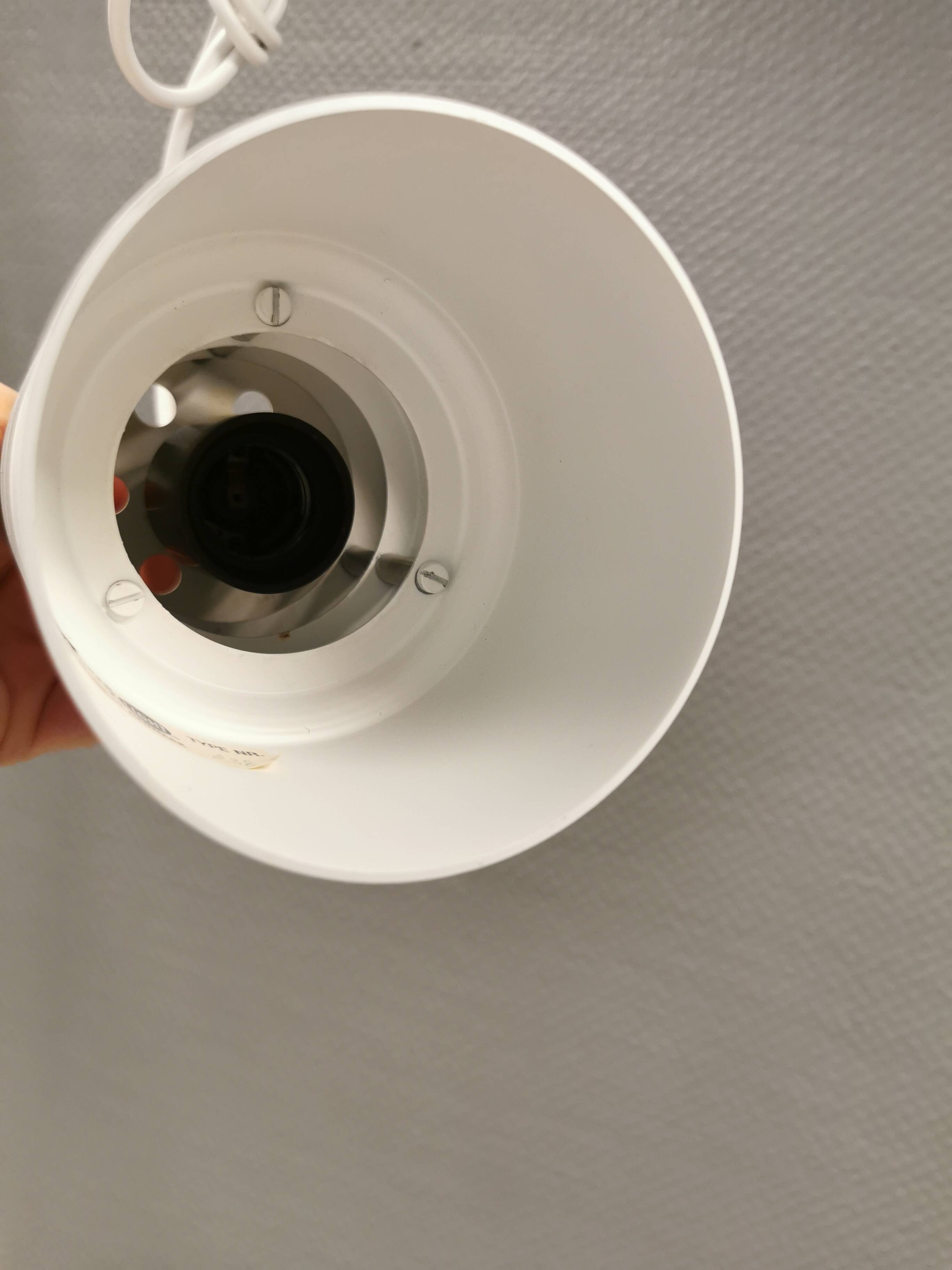 Cylinder-shaped hanging lamps from Danish Super-Light, 1980s.