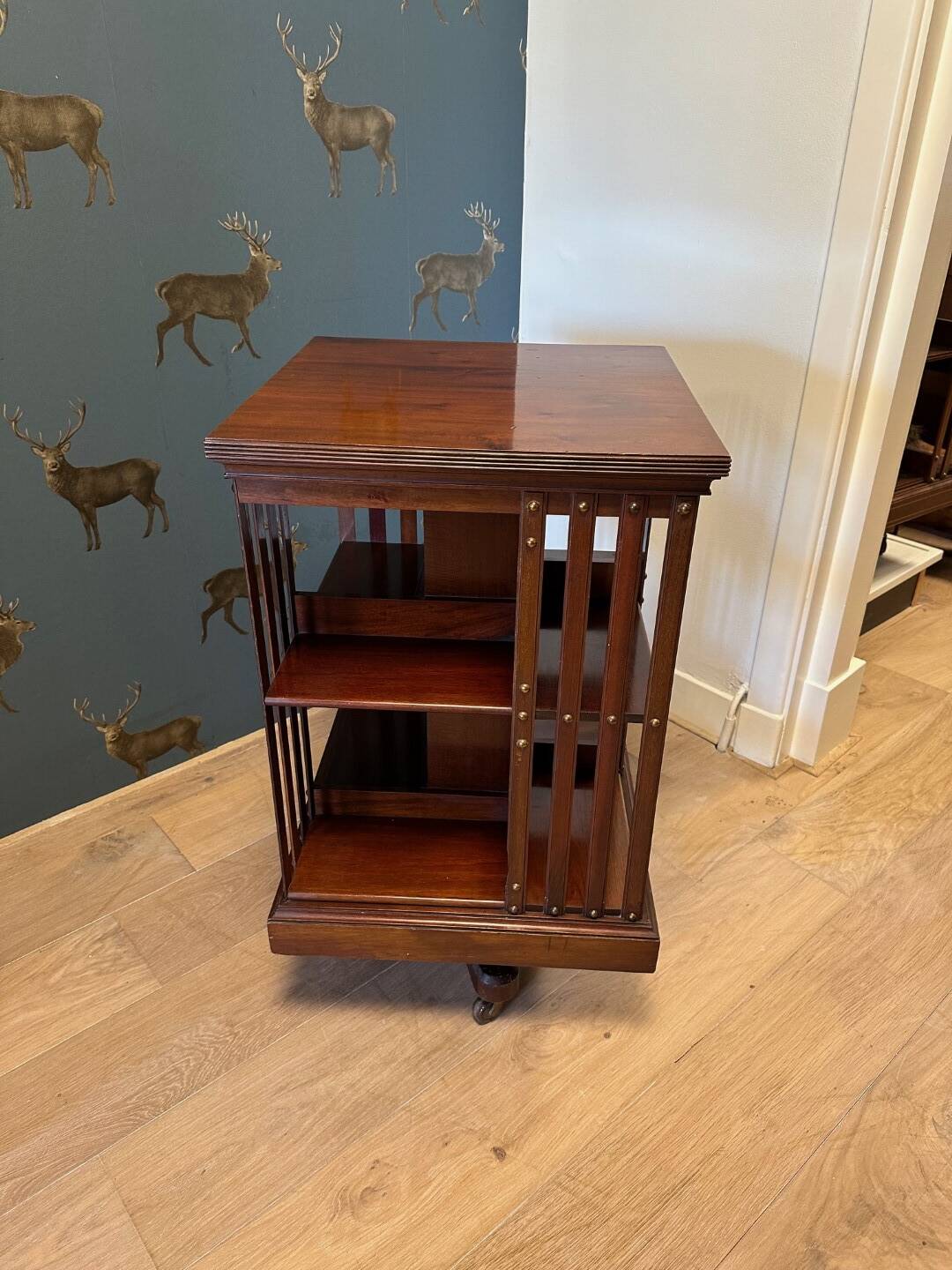 Antique revolving bookcase