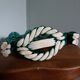 Vallauris Art Deco barbotine candlestick