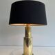 Paire de lampes modernistes en laiton