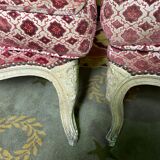 Paire de bergères de style Louis XV