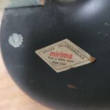 Vintage skaï yellow industrial stool